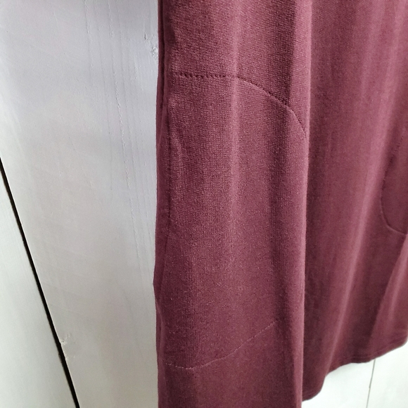 J. Jill Petite Wineberry Terry Sweatshirt Style Pullover Dress Size XSP - Picture 5 of 8